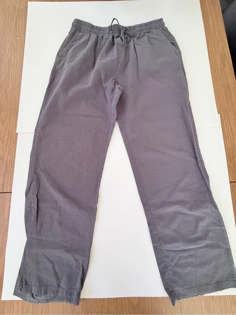 Men's Charcoal Drawstring Joggers - Casual lightweight lounging Sweatpants